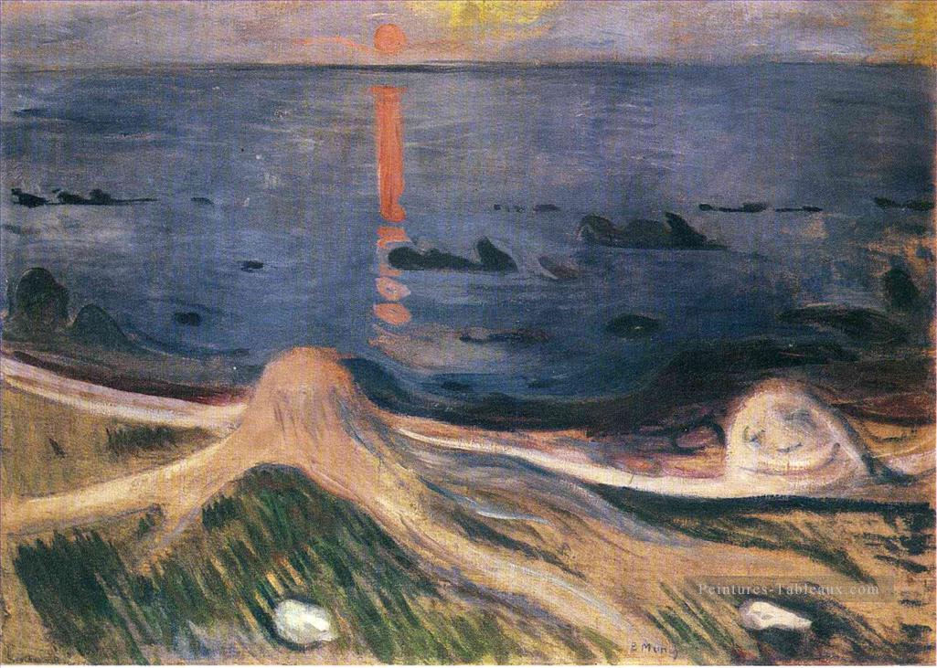 le mystère d’une nuit d’été 1892 Edvard Munch Expressionism Peintures à l'huile
